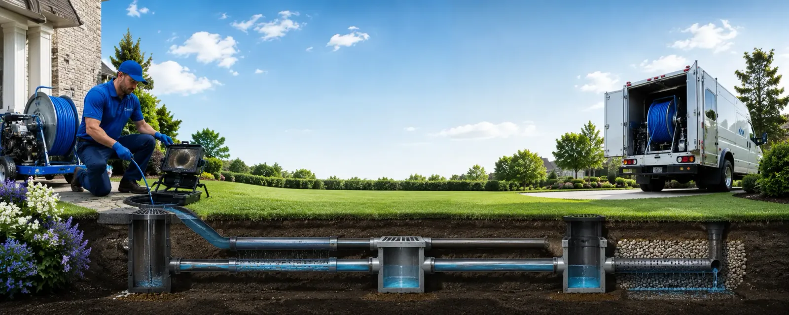 Outdoor drain cleaning information for Lake Bluff, IL